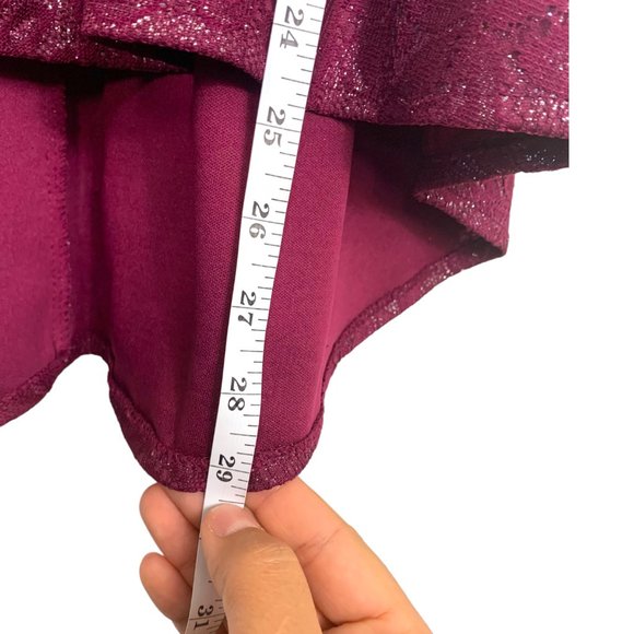 Emily West Purple Metallic Glitter Girl Dress size 6 find at Poshmark - Picture 5 of 5